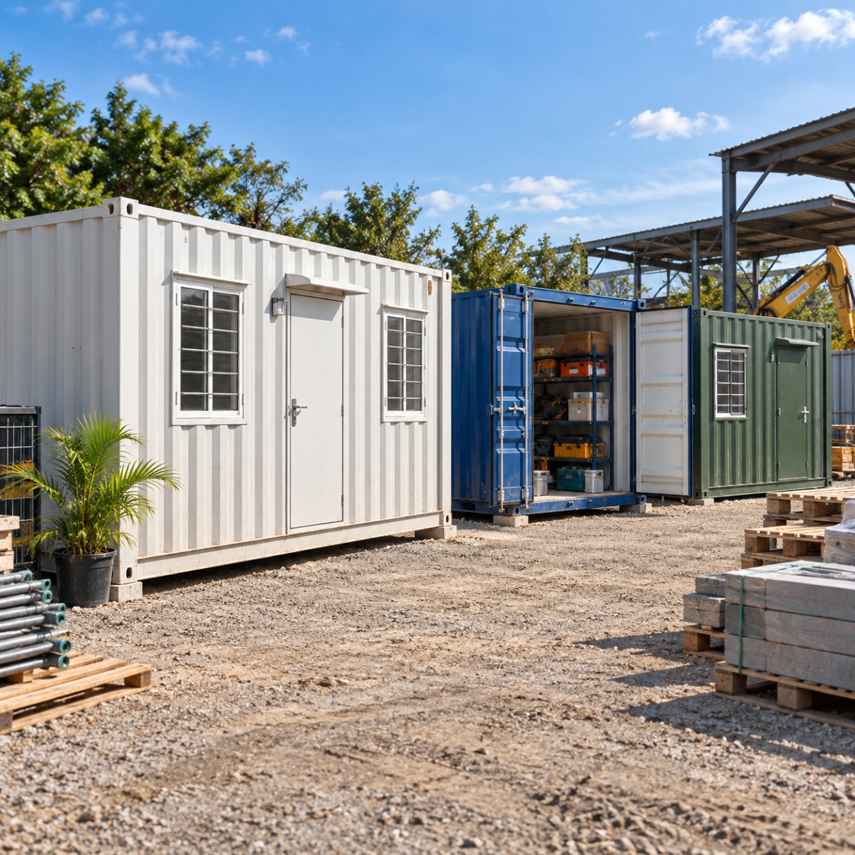 Container cho thuê phục vụ công trình và dự án