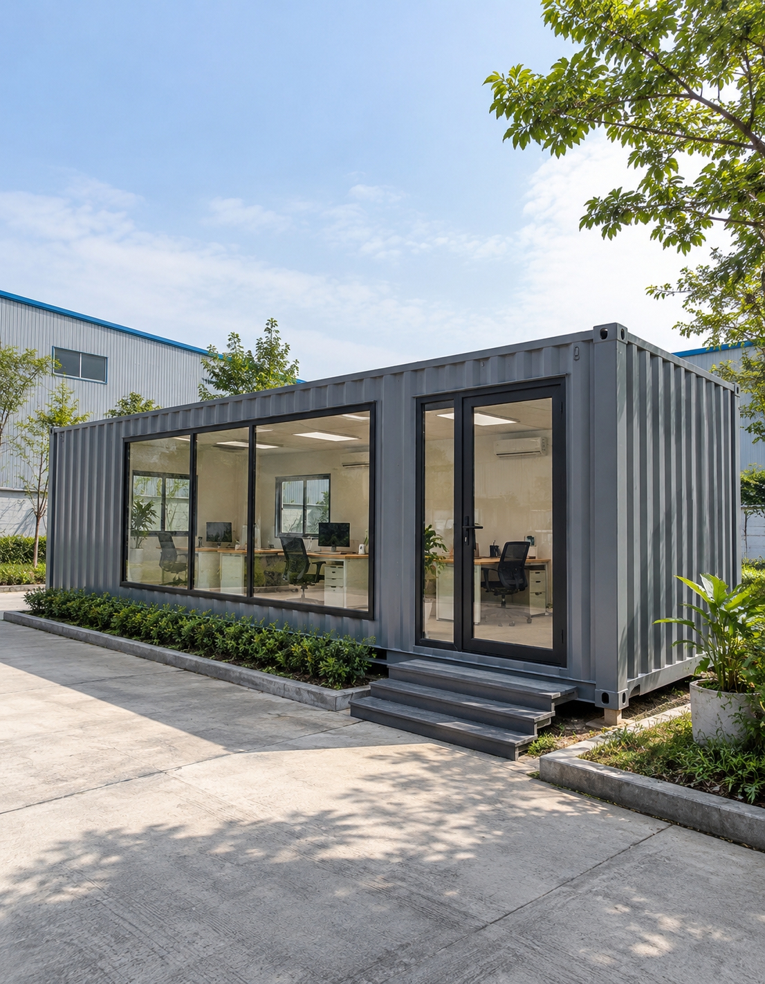 Container văn phòng cải tạo cho công trình và dự án